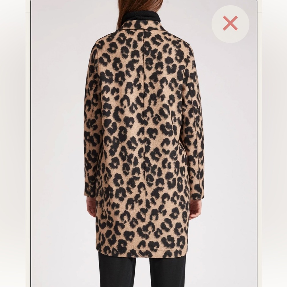 HARRIS WHARF LONDON Leopard Print Jacket Designer Fall Wool Coat NEW IT 38 - Picture 6 of 16